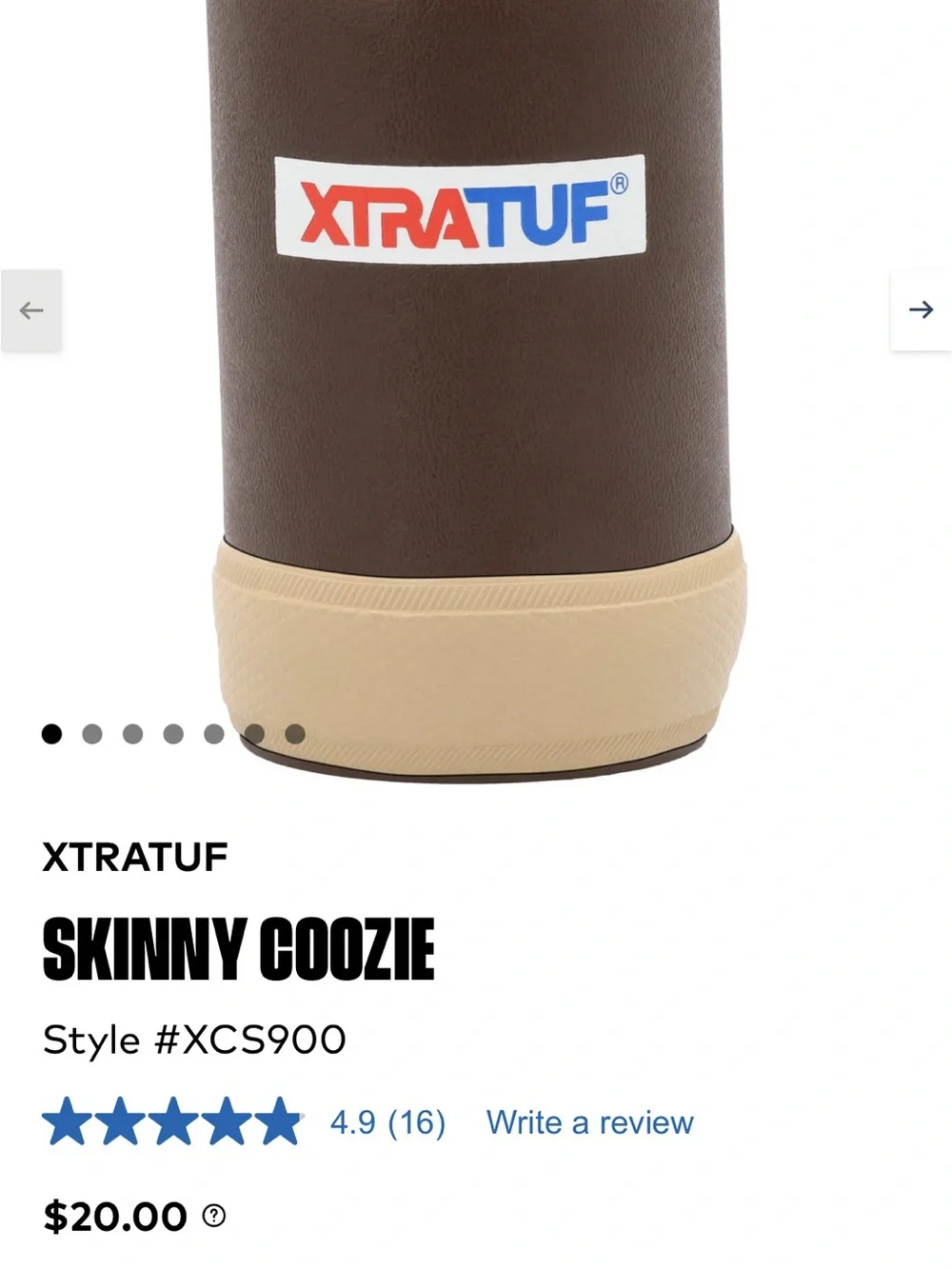 Xtratuf Legacy Can Coozie - Non-Slip Rubber Drink Holder Orig $20 Each